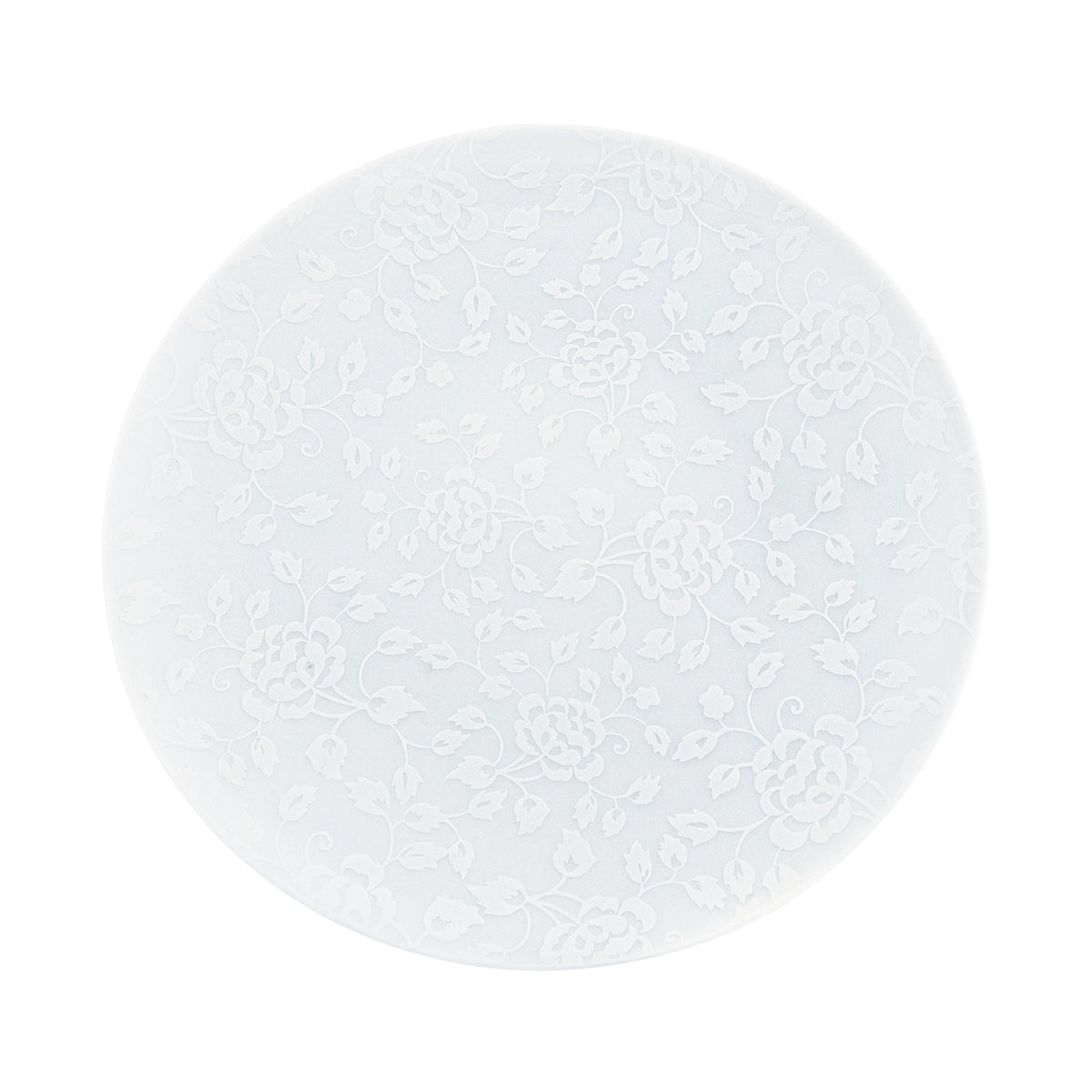 Jl Coquet THISTLES White on white - 29 cm plate - 11.4 in SKU: AGO1002BB0016