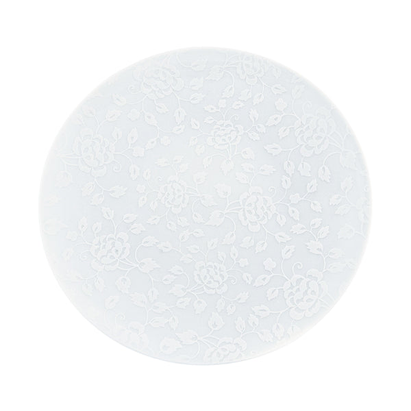 Jl Coquet THISTLES White on white - 29 cm plate - 11.4 in SKU: AGO1002BB0016