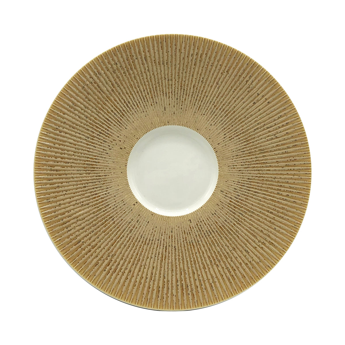 JL Coquet  SONG Ocre - Assiette Mise en bouche, Bol?ro 3.94 Inch SKU: BOL1031OCRECREM000