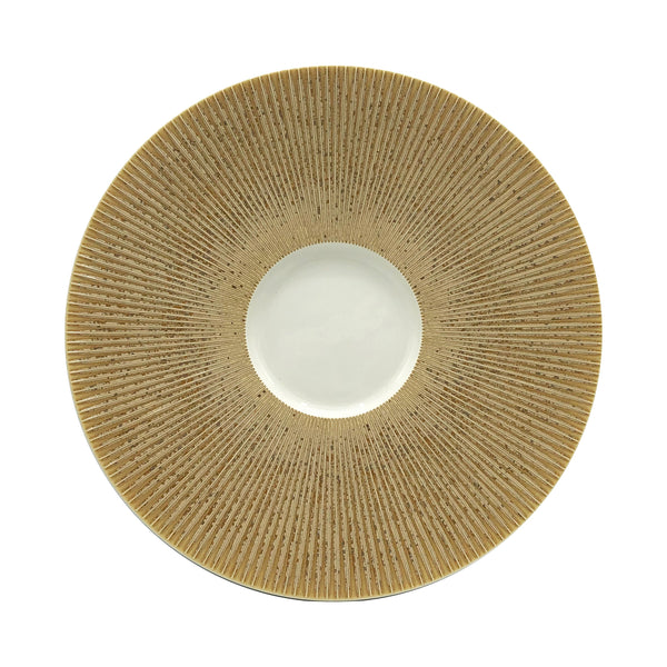 JL Coquet  SONG Ocre - Assiette Mise en bouche, Bol?ro 3.94 Inch SKU: BOL1031OCRECREM000