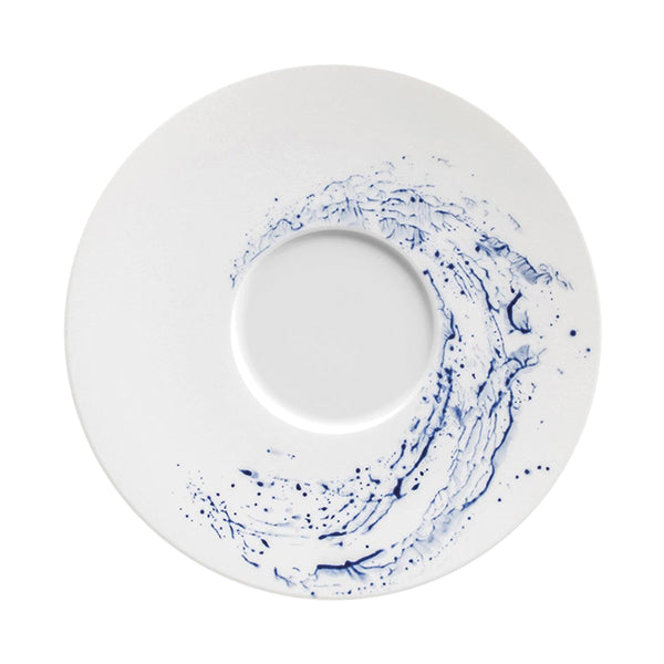 JL Coquet  BLUE IMPRESSION - Assiette Mise en bouche 3.94 Inch SKU: HOR1031BIMPBLNC000