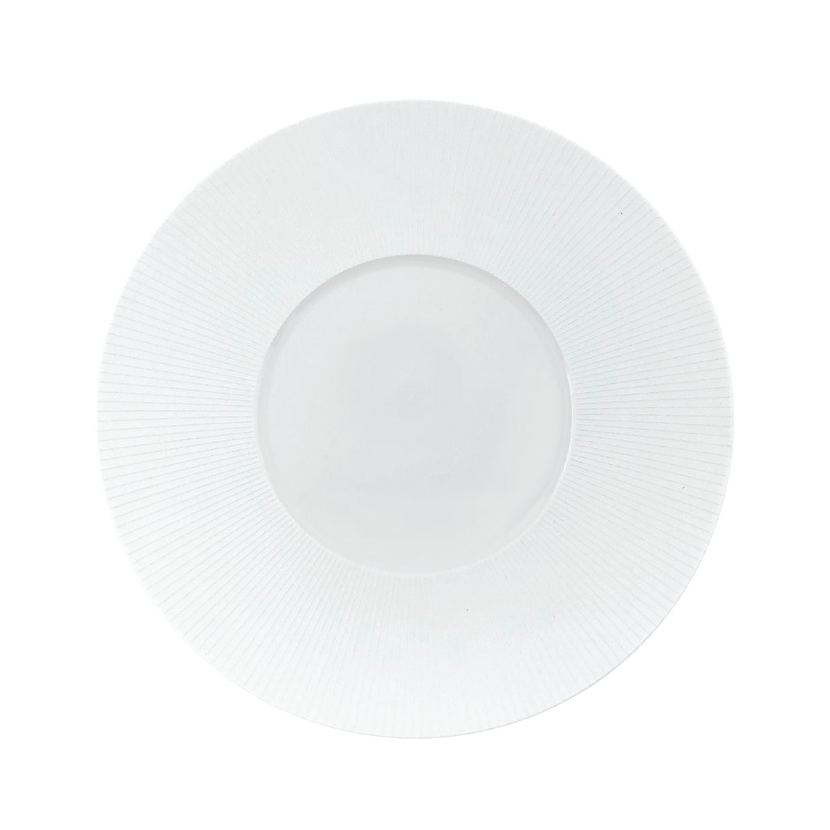 Jl Coquet BOLERO Satin White - Flat Plate - 10.6 in SKU: BOL1034BS0000