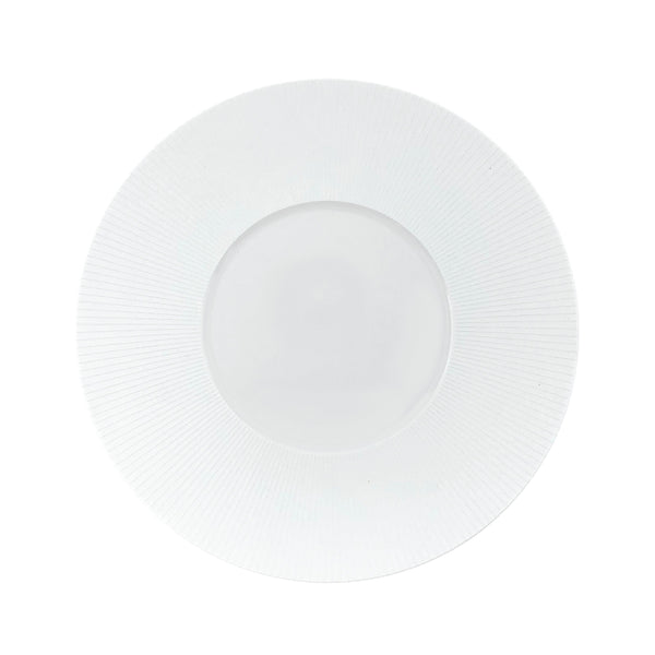 Jl Coquet BOLERO Satin White - Flat Plate - 10.6 in SKU: BOL1034BS0000