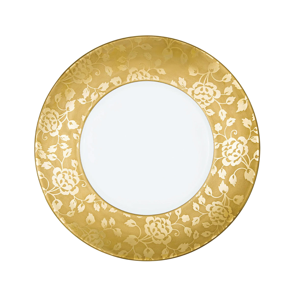 Jl Coquet THISTLES Gold Inlay - Flat Plate - 10.6 in SKU: MHV1034BBA014
