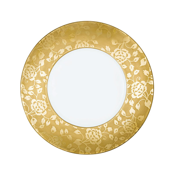 Jl Coquet THISTLES Gold Inlay - Flat Plate - 10.6 in SKU: MHV1034BBA014