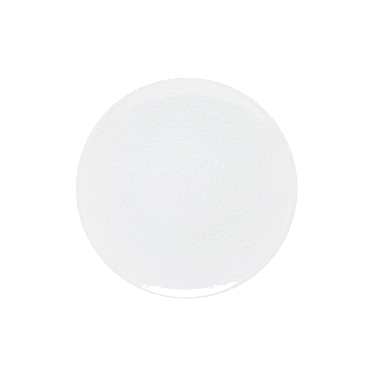 Jl Coquet ARJUNA White on White - Dessert Plate - 8.3 in SKU: AGO1028BB0103