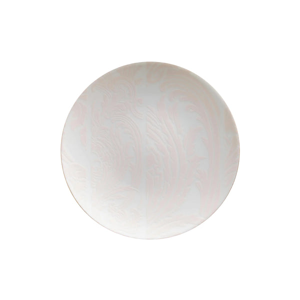 Jl Coquet Indian Pink Powder Pink with Gold Trim - Dessert Plate - 8.3 in SKU: AGO1028BBA107