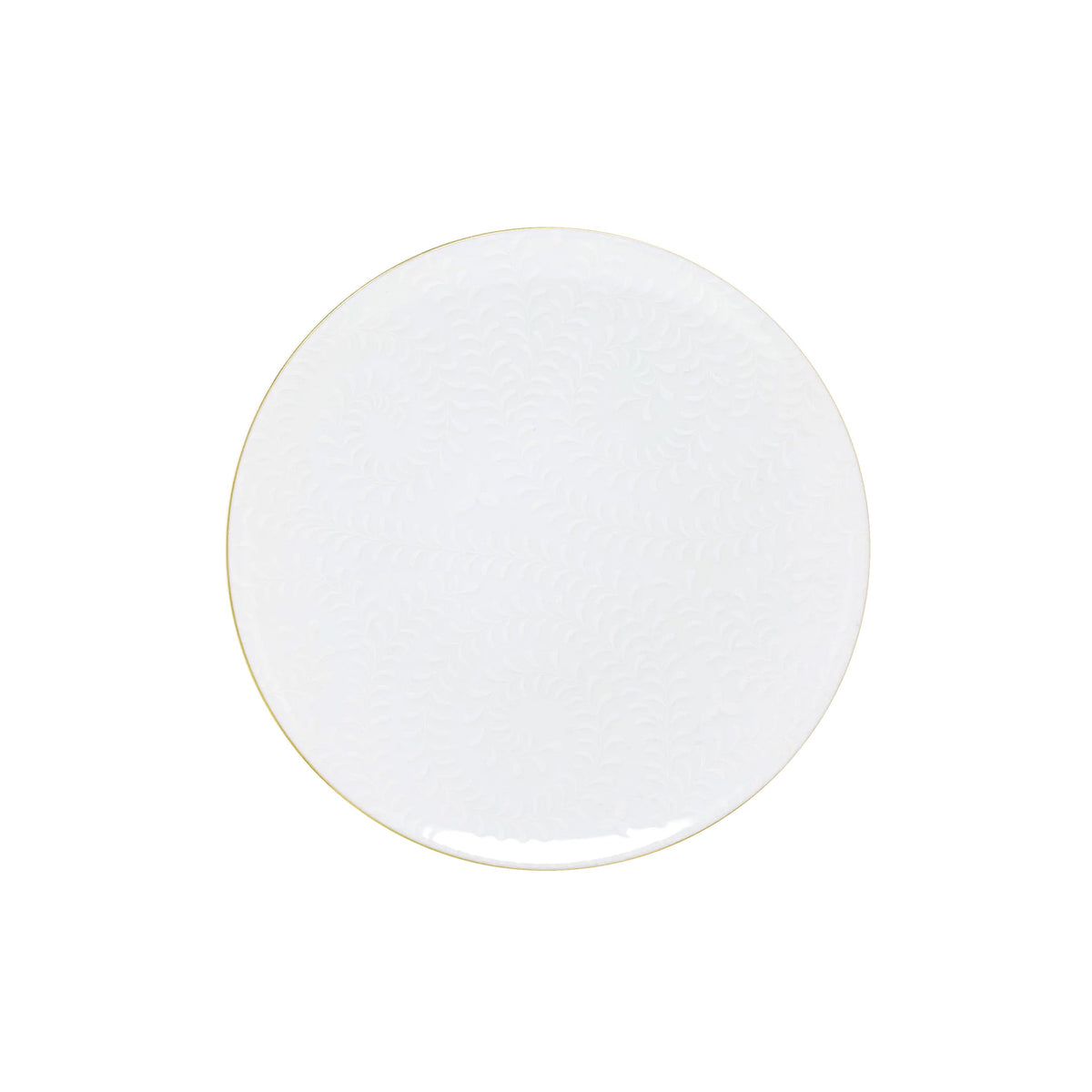 Jl Coquet ARJUNA White Gold Fillet - Dessert Plate - 8.3 in SKU: AGO1028BBA096