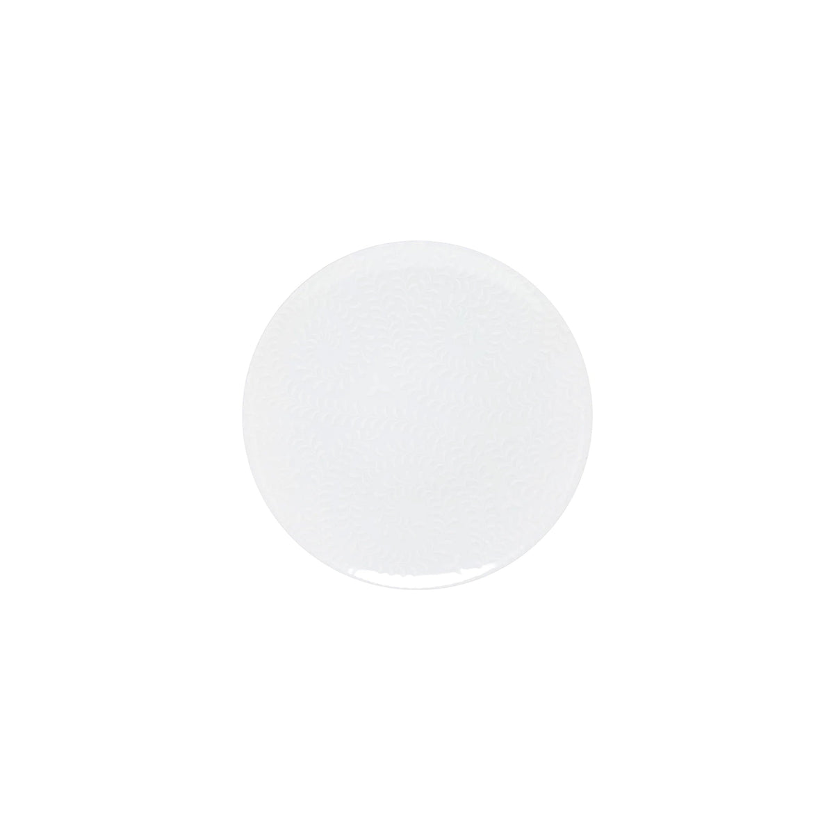 Jl Coquet ARJUNA White on White - Bread Plate - 6.1 in SKU: AGO1008BB0103