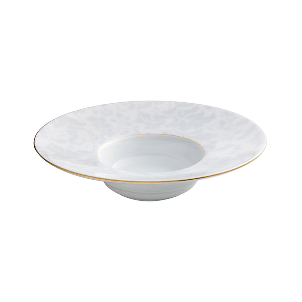 Jl Coquet Indian Blue Pearl Gold Rimmed Deep Plate - Large - 10.4 in SKU: HOR1023BBA105