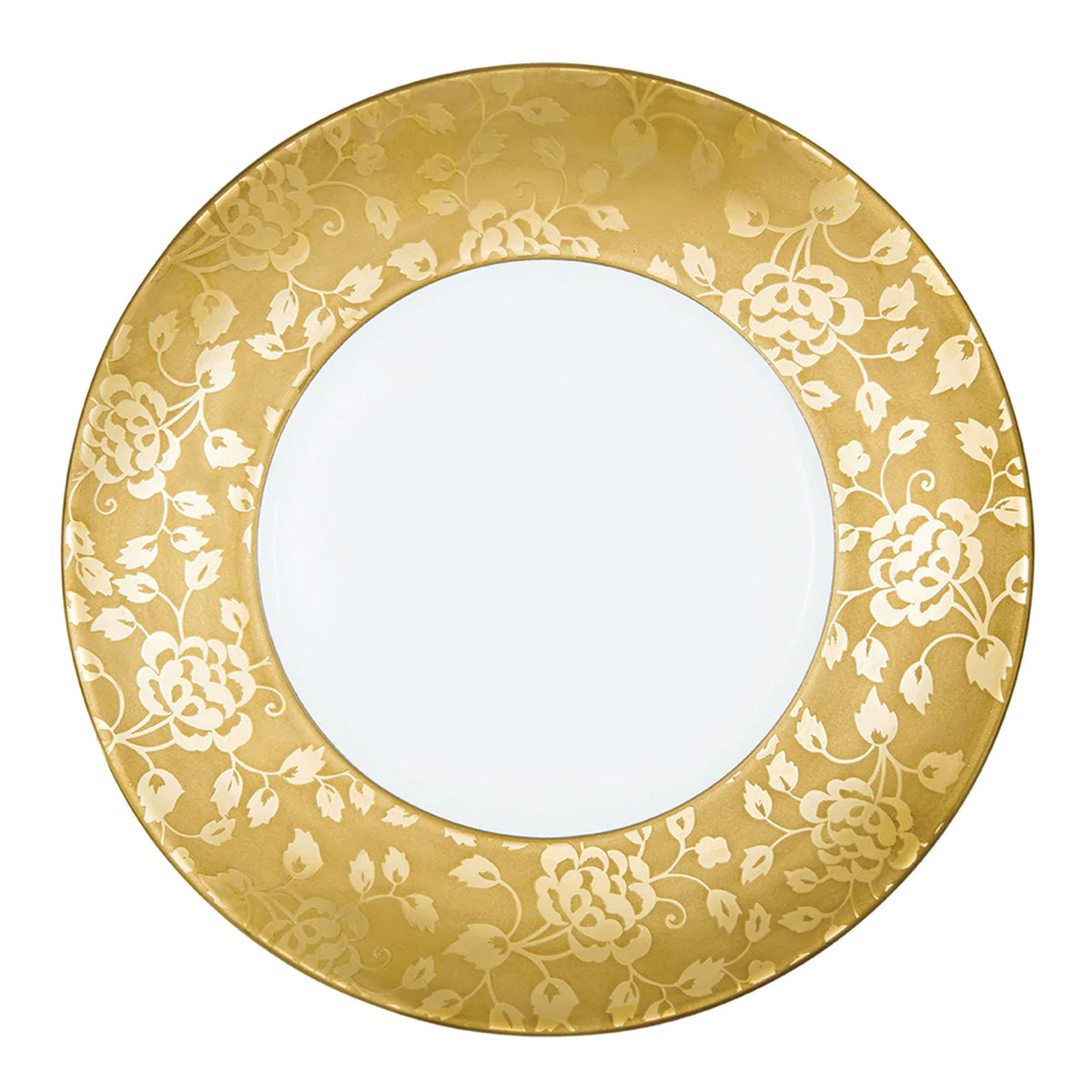 Jl Coquet THISTLES Gold Inlay - Serving Plate - 12.6 in SKU: MHV1039BBA014