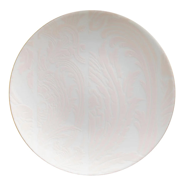 Jl Coquet Indian Women's Powder Pink with Gold Trim - Serving Plate - 12.6 in SKU: AGO1039BBA107