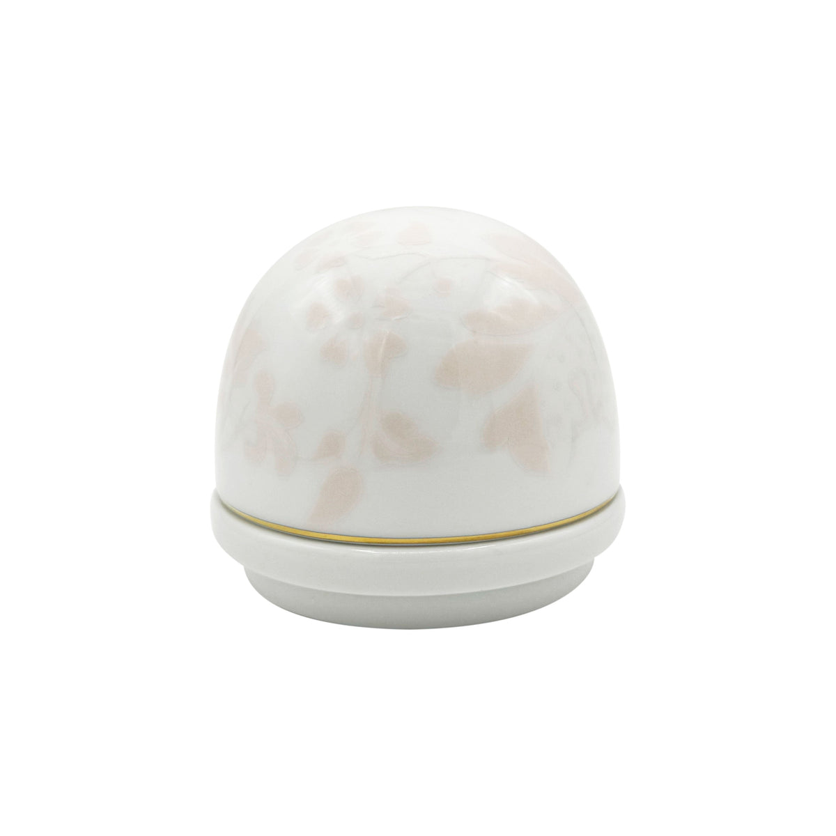 Jl Coquet Indian Women's Powder Pink with Gold Trim - Butter Dish - 3.0 in SKU: HOR6026BBA107