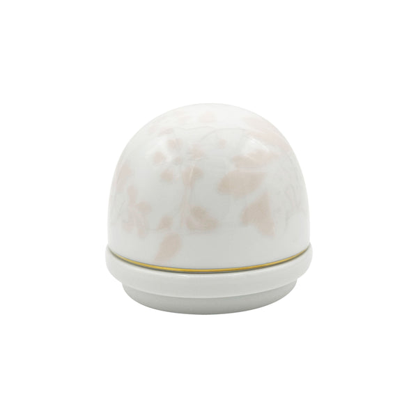 Jl Coquet Indian Women's Powder Pink with Gold Trim - Butter Dish - 3.0 in SKU: HOR6026BBA107