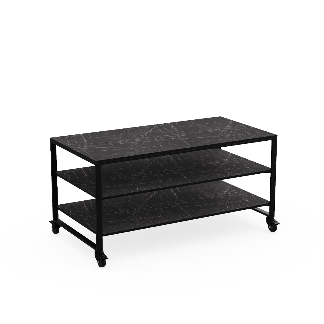 Craster Stak Table - Black Marble Laminate 1791 x 915 x 900 mm / 70.51 x 36.02 x 35.4 in SKU: SV_MODT21_B42