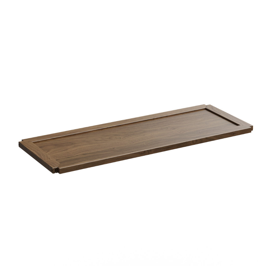 Craster Stak Walnut Shelf  / Bridge & Brackets 1179 x 444 x 30 mm / 46.4 x 17.4 x 1.2 in SKU: SV_MOD21_SHWN