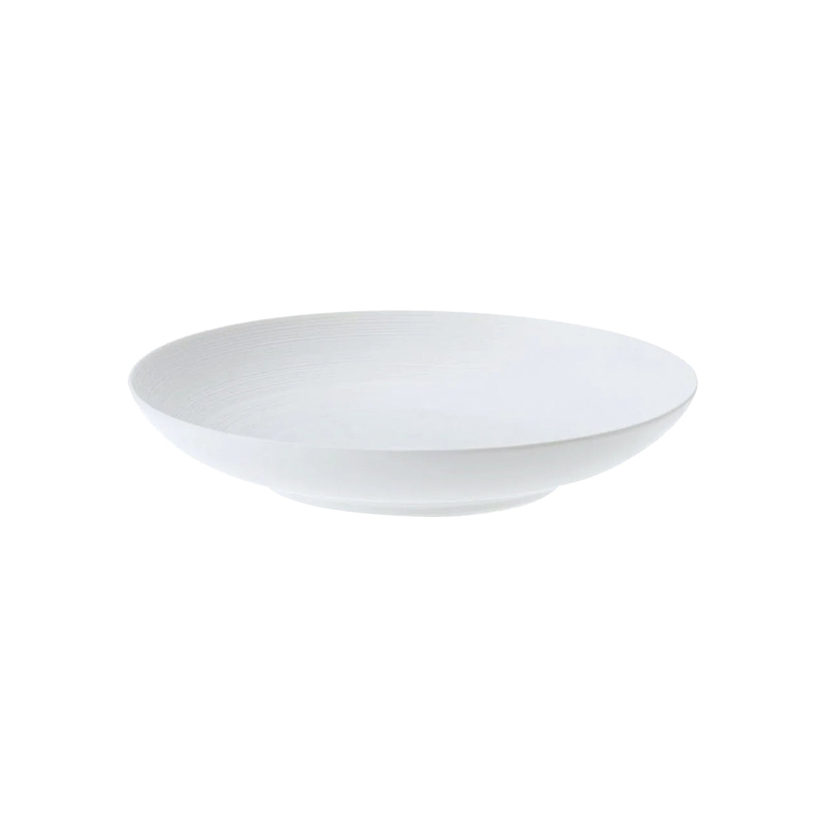 Jl Coquet HEMISPHERE Satin White - MM Pasta Plate - 9.4 in SKU: HEM1009BS0000