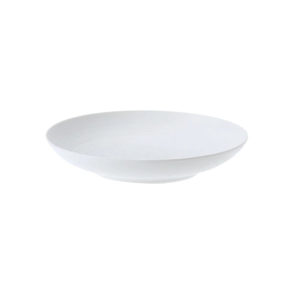Jl Coquet HEMISPHERE Satin White - MM Pasta Plate - 9.4 in SKU: HEM1009BS0000