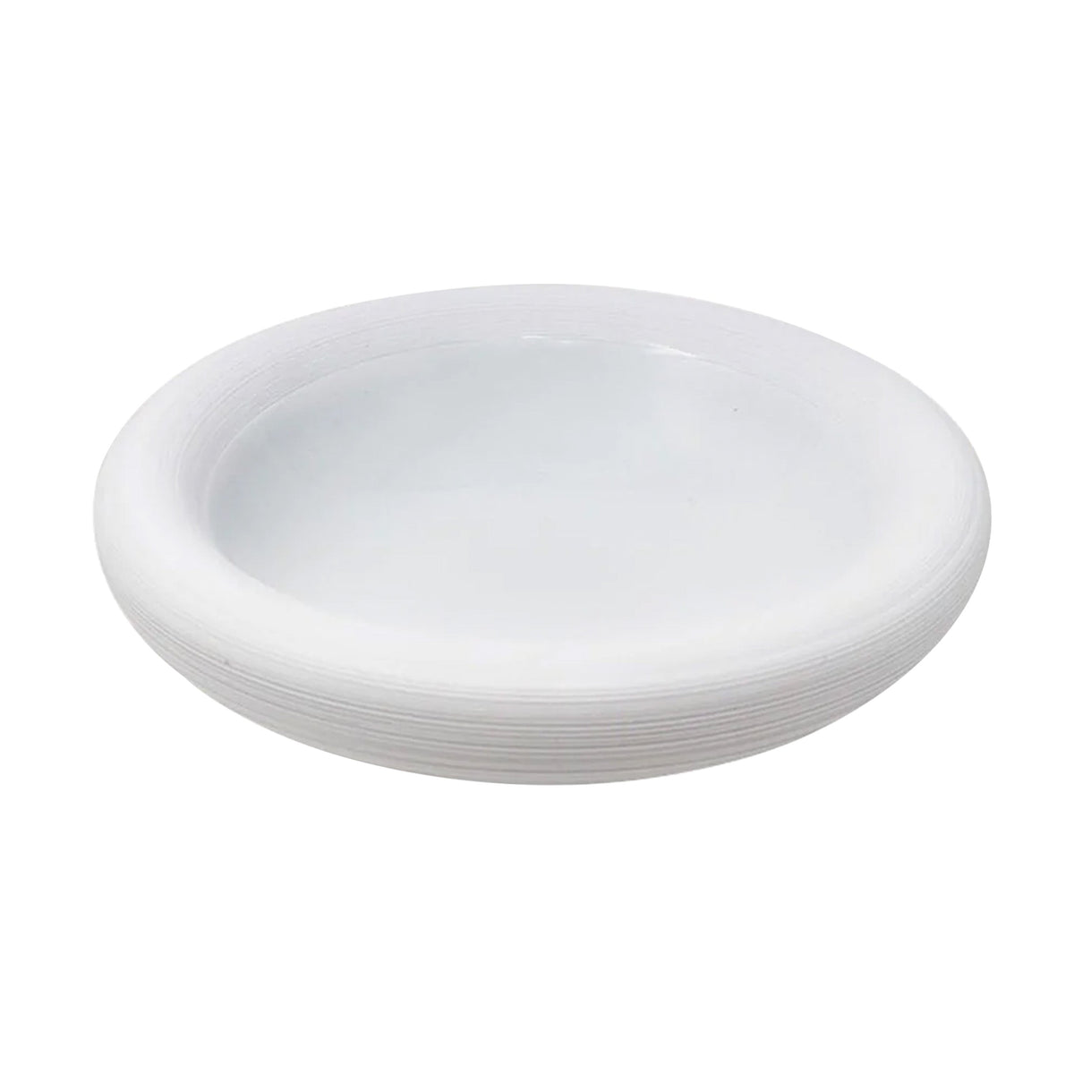 Jl Coquet HEMISPHERE Satin White - Bubble Deep Plate - 9.4 in SKU: HEM1088BS0000