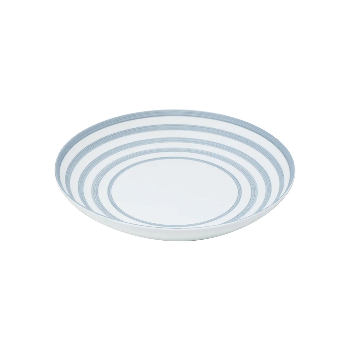 Jl Coquet HEMISPHERE Striped Storm Blue - MM Pasta Plate - 9.4 in SKU: HEM1009BS0072