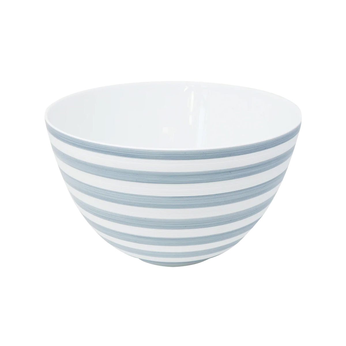 Jl Coquet HEMISPHERE Striped Storm Blue - Maxi Salad Bowl - 9.8 in SKU: HEM5053BS0072
