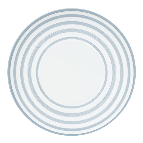 Jl Coquet HEMISPHERE Striped Storm Blue - Serving Plate - 12.6 in SKU: HEM1039BS0072