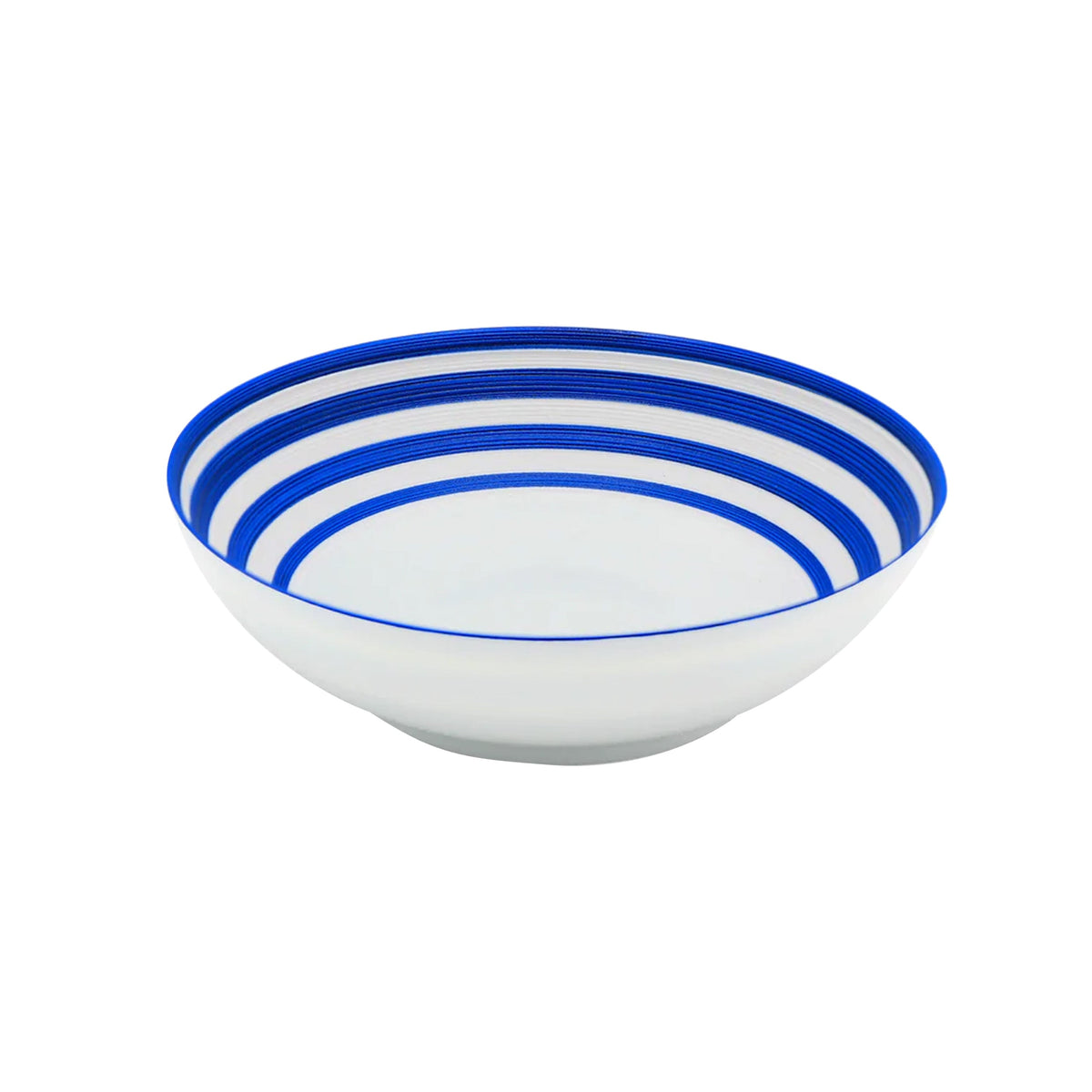 Jl Coquet HEMISPHERE Striped Royal Blue - Large Salad Bowl - 7.7 in SKU: HEM2013BS0094