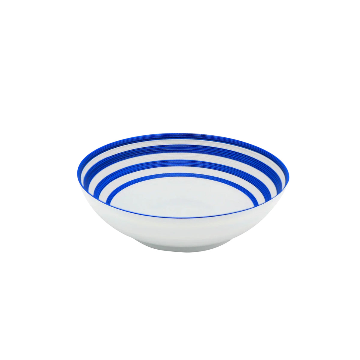 Jl Coquet HEMISPHERE Striped Royal Blue - Small Salad Bowl - 6.7 in SKU: HEM2014BS0094