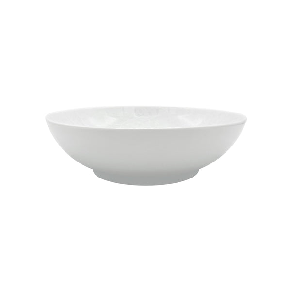 Jl Coquet THISTLES White on white - Large salad bowl - 7.7 in SKU: HOR2013BB0016