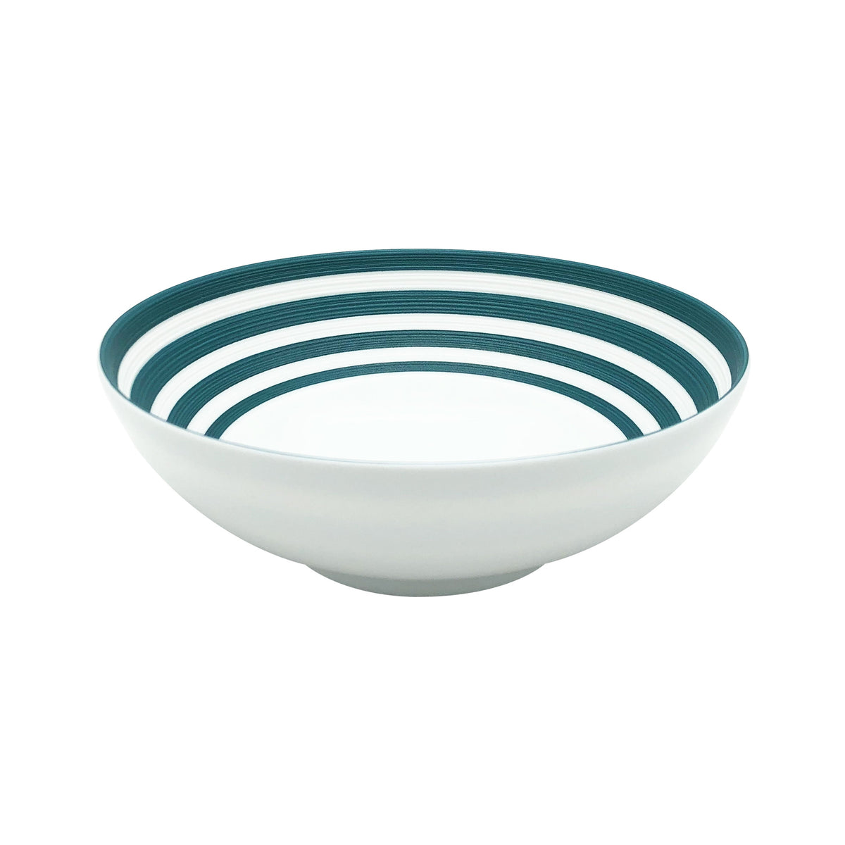 Jl Coquet HEMISPHERE Striped Persian Blue - Large Salad Bowl - 7.7 in SKU: HEM2013BS0280