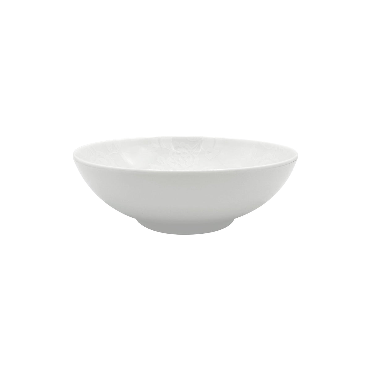 Jl Coquet THISTLES White on white - Small salad bowl - 6.7 in SKU: HOR2014BB0016