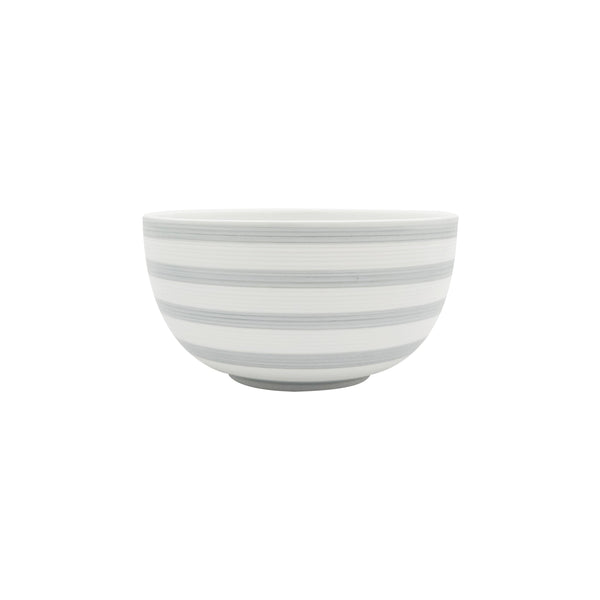 Jl Coquet HEMISPHERE Striped Grey - Soup Bowl - 4.5 in SKU: HEM2006BS0079