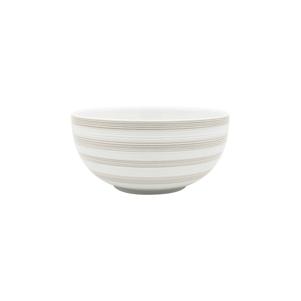 Jl Coquet Hemisphere Striped Vanilla - Soup Bowl - 4.5 in SKU: HEM2006BS0082