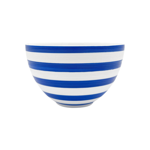 Jl Coquet HEMISPHERE Striped Royal Blue - Extra Bowl - 22.0 fl oz SKU: HEM2008BS0094