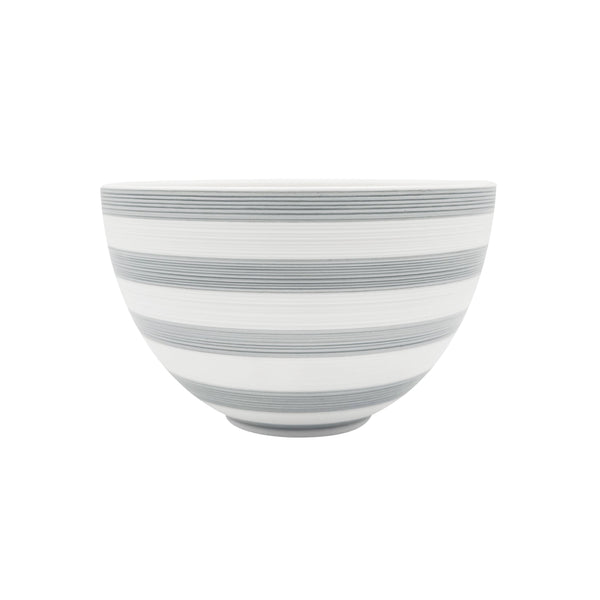 Jl Coquet HEMISPHERE Striped Grey - Extra Bowl - 22.0 fl oz SKU: HEM2008BS0079