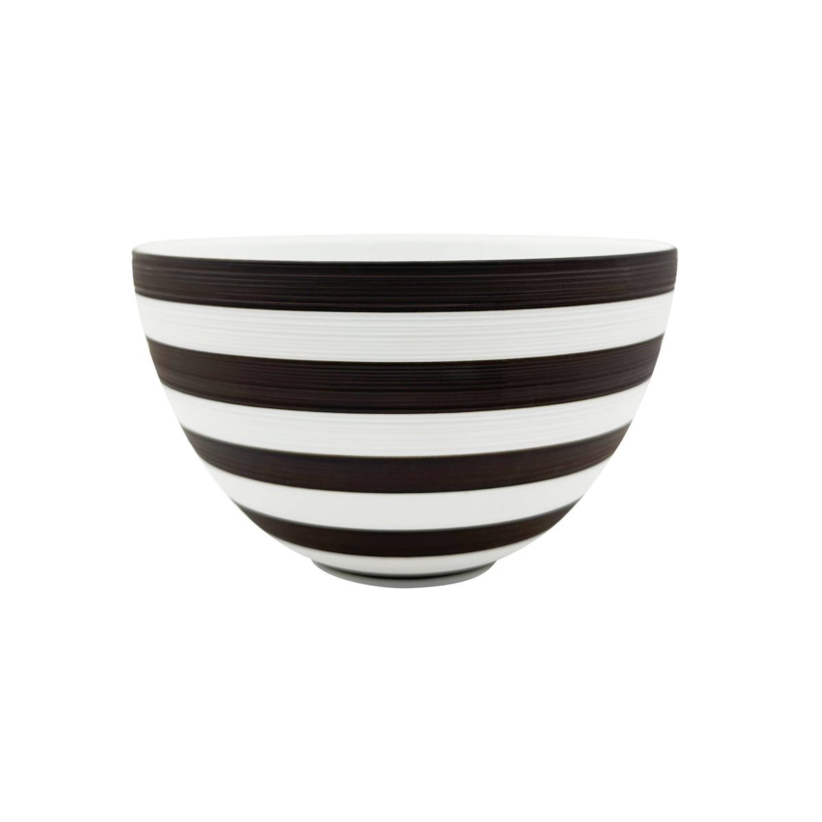 Jl Coquet HEMISPHERE Striped Sepia - Extra Bowl - 22.0 fl oz SKU: HEM2008BS0081