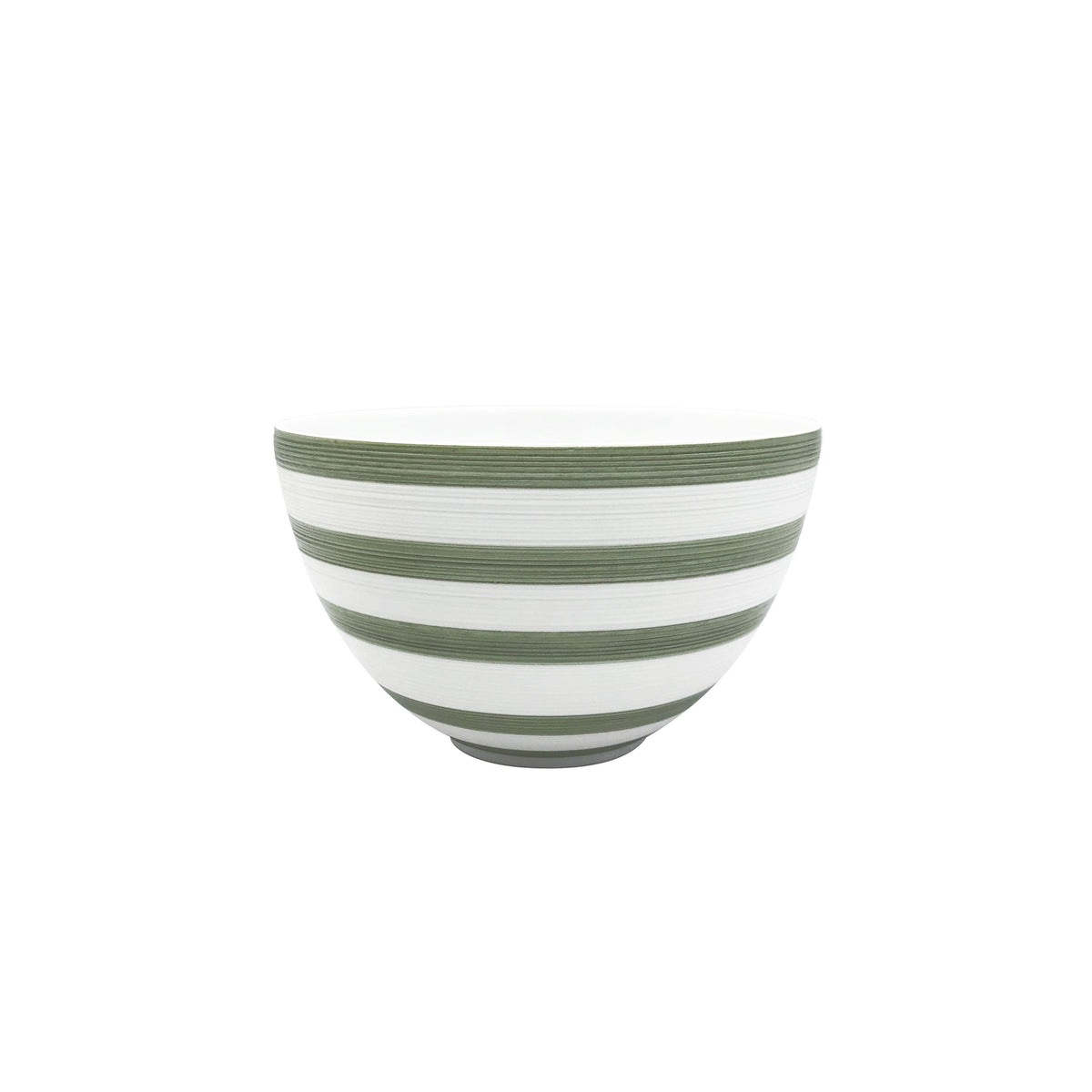 Jl Coquet HEMISPHERE Striped Khaki Green - Maxi Bowl - 15.2 fl oz SKU: HEM2009BS0083