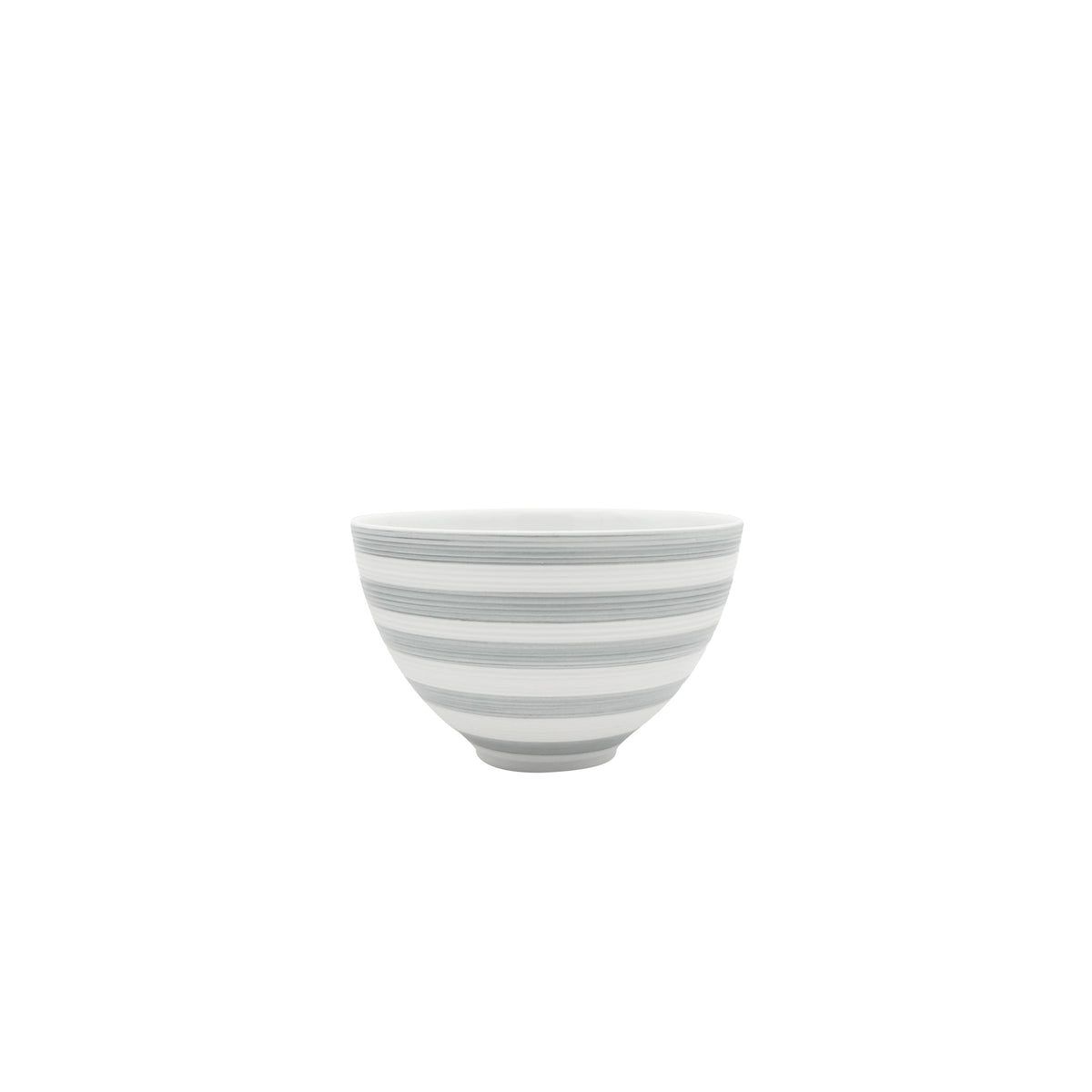 Jl Coquet HEMISPHERE Striped Grey - Medium Bowl - 5.1 fl oz SKU: HEM2010BS0079