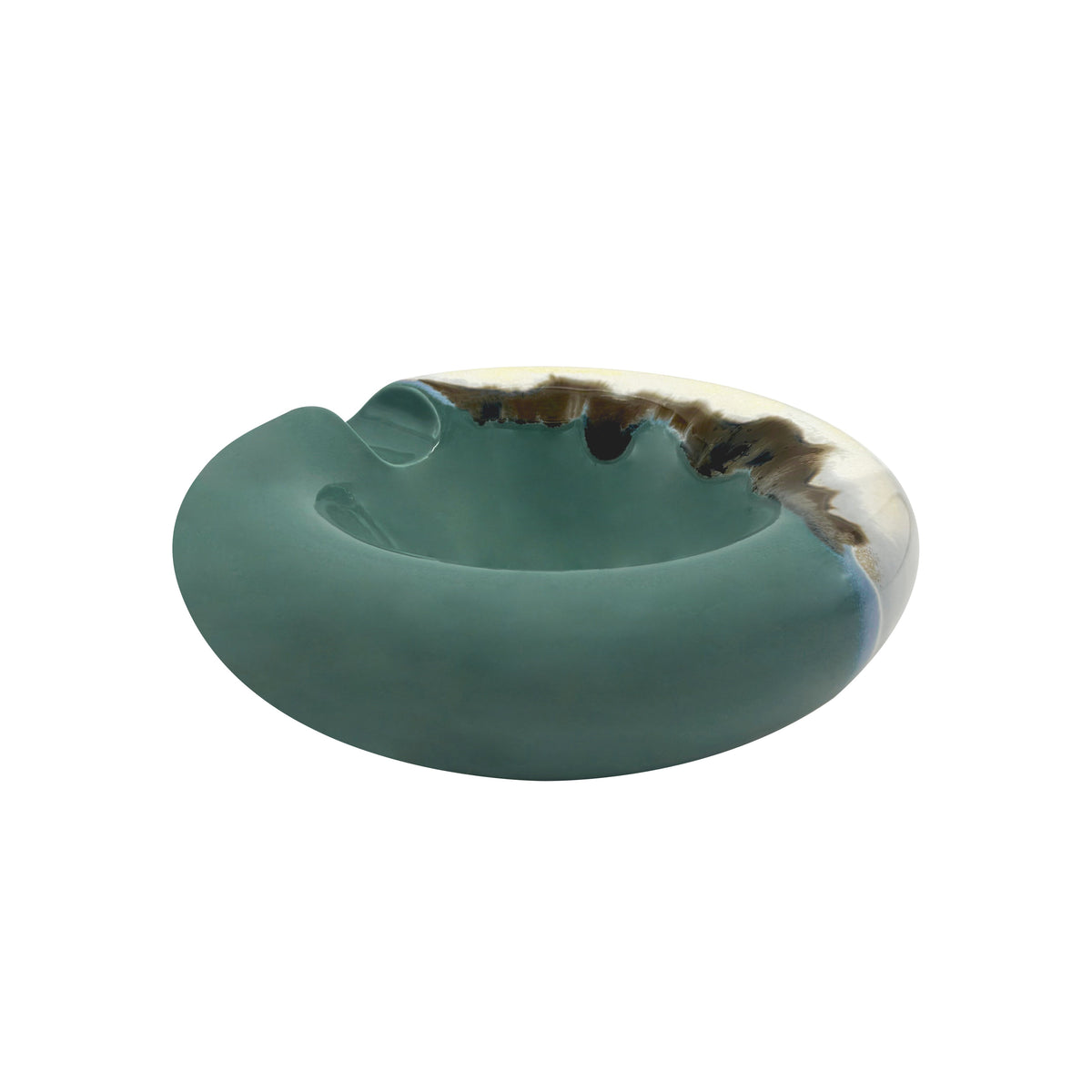 Jaune de Chrome Iriomote LANDSCAPE - PM Ashtray  - 6.3 in SKU: BUB6246IRIOIRIO000