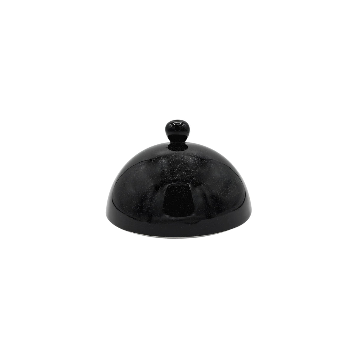 Jaune de Chrome BLACK SEQUIN - Bell-shaped, winged soup plate  - 4.9 in SKU: HOR1047NPAINPAI000