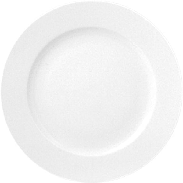 Turgla Delta dia.6.25Inch  Round White Porcelain Plate SKU: D116DU00
