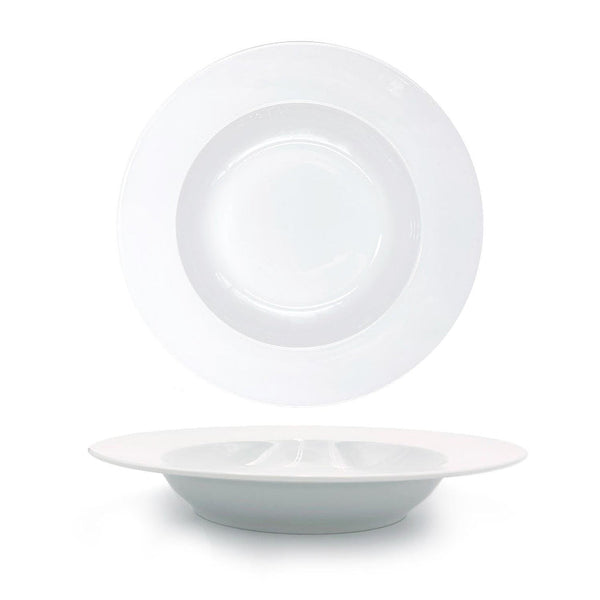 Turgla Delta dia.11.75Inch  h:2Inch  24 oz. Round White Porcelain Bowl SKU: D130CK00