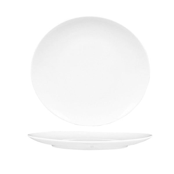 Turgla Elips 6.25Inch  x 5.5Inch  Oval White Porcelain Plate SKU: ELS16DU00