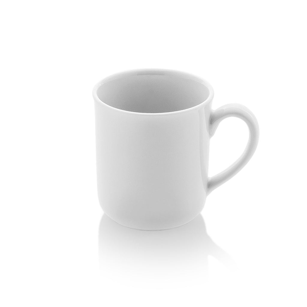Turgla Delta-Coupe dia.3.25Inch  h:3.5Inch  10 oz. Round White Porcelain Mug SKU: EO01MG00