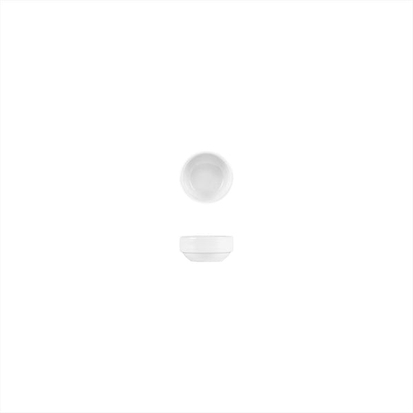 Turgla Delta-Coupe dia.2.25Inch  h:1Inch  1 oz. Round White Porcelain Ramekin SKU: EO06JK00