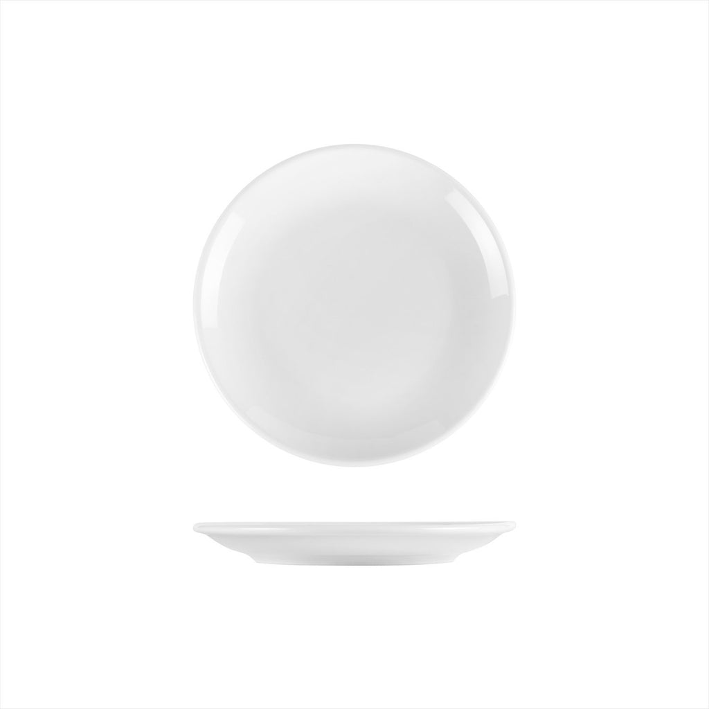 Turgla Delta-Coupe dia.8.25Inch  Round White Porcelain Plate SKU: EO21DU00