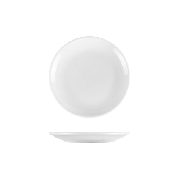 Turgla Delta-Coupe dia.8.25Inch  Round White Porcelain Plate SKU: EO21DU00