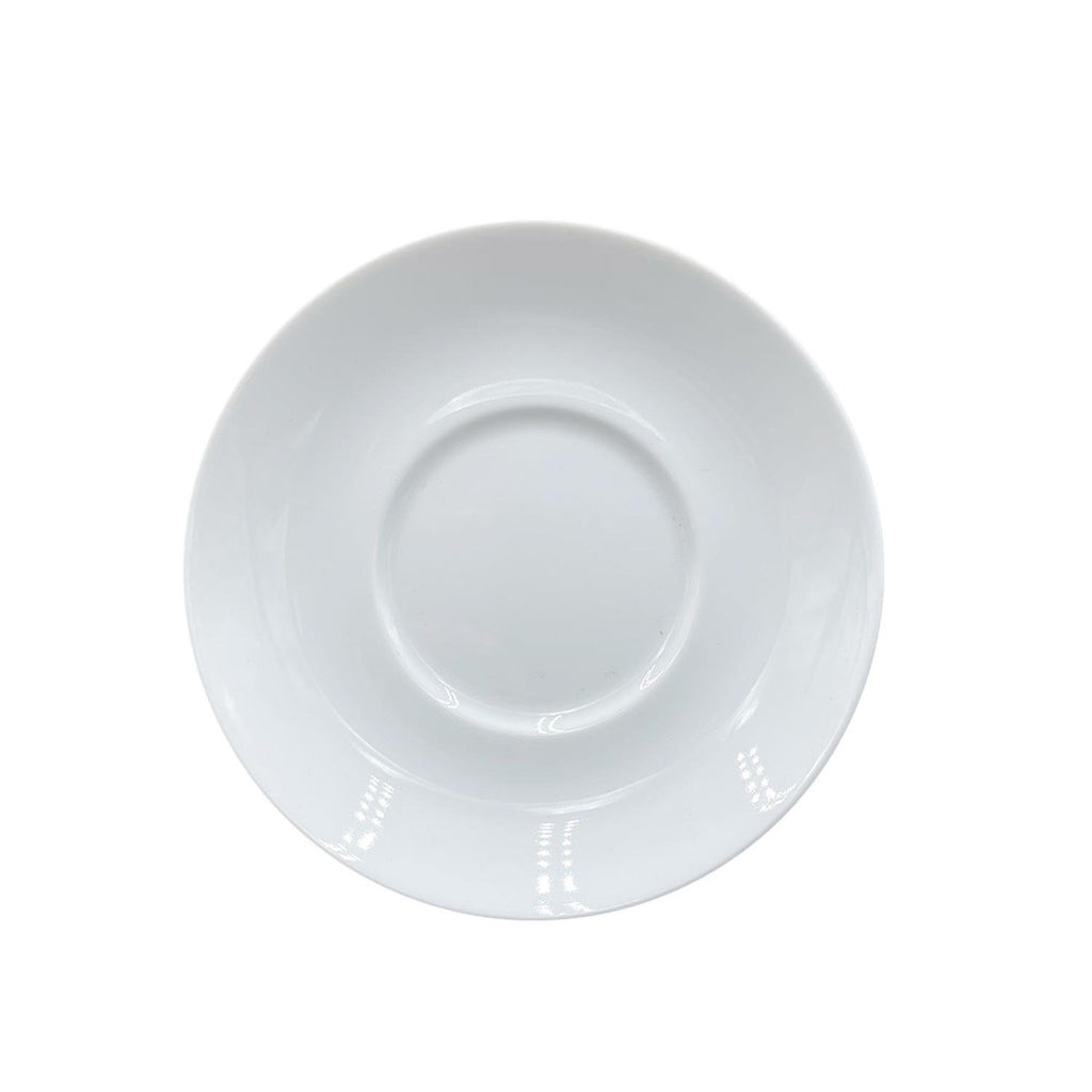 Turgla Delta dia.6Inch  Round White Porcelain Saucer SKU: ES01CT00