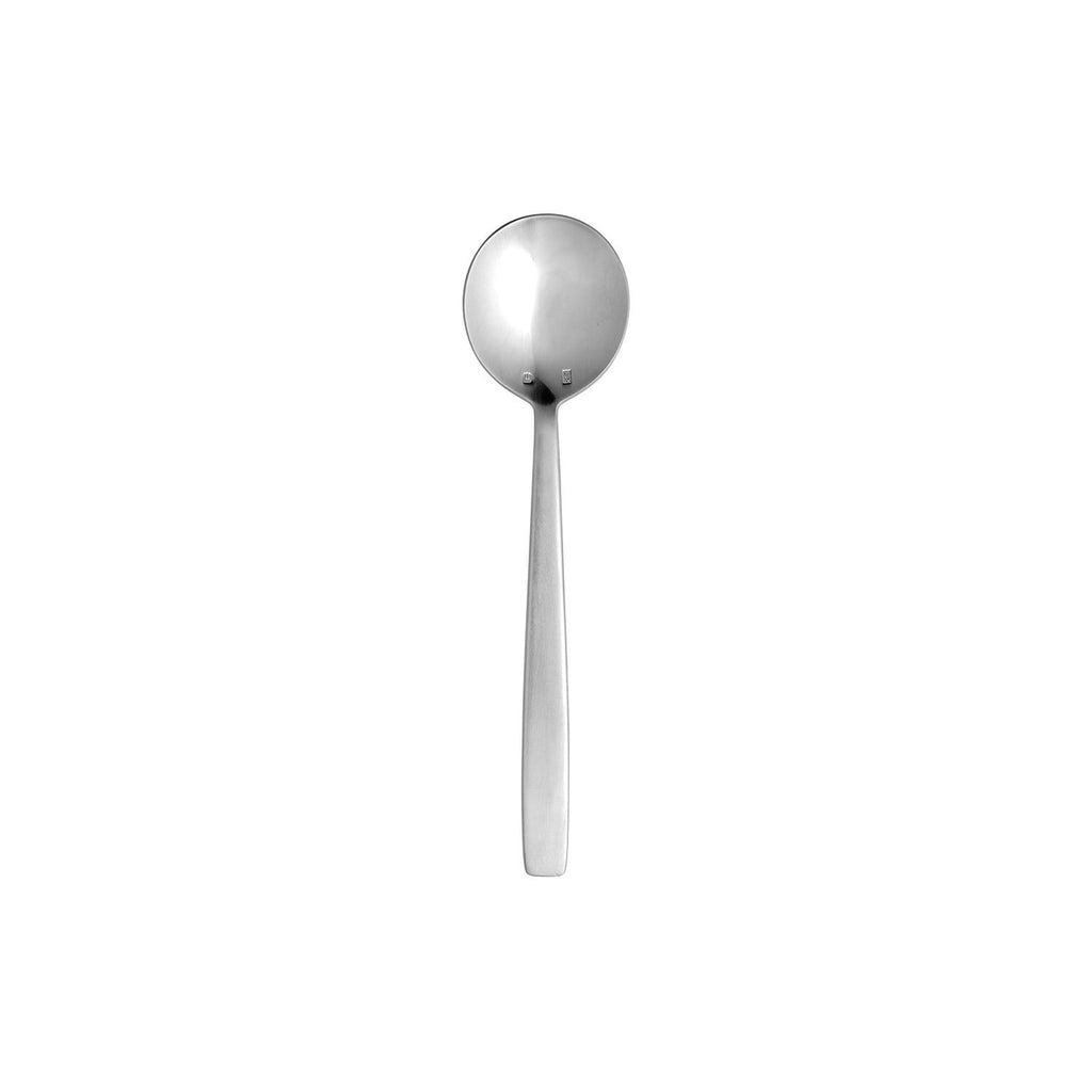 Turgla Astoria 7.25Inch  Silver Brushed Stainless Steel Soup/Bouillon Spoon 18/10 SKU: ETE1520-33