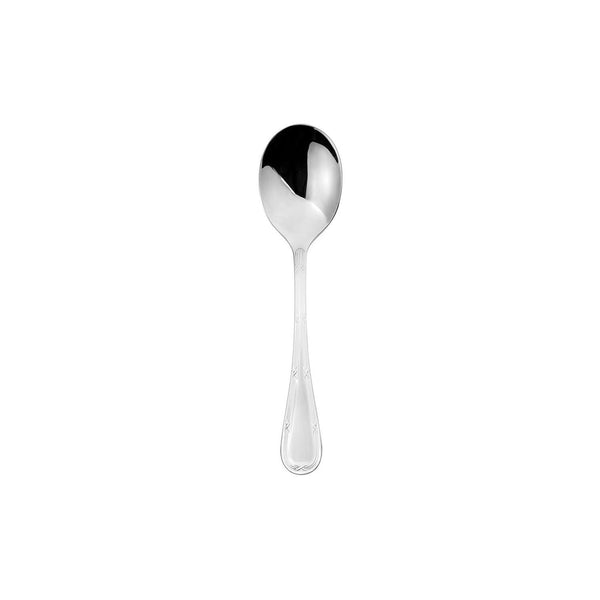 Turgla Ruban 6.75Inch  Silver Stainless Steel Soup/Bouillon Spoon 18/10 SKU: ETE1640-33